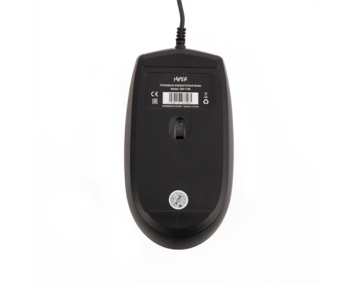 Мышь HIPER WIRED MOUSE OM-1100 BLACK