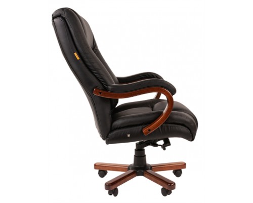 Офисное кресло Chairman   503 Россия кожа, черн.