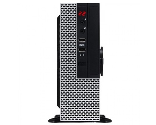 Корпус PowerCool  S0002-BS USFF (Mini-ITX, Black, 2*USB3.0+HD Audio, БП ATX-200S)