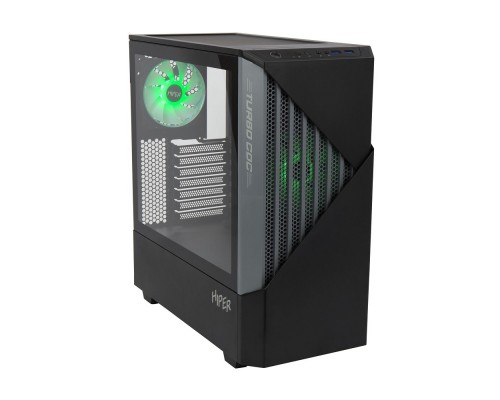 Корпус CASE HIPER CC BG черный без БП ATX 2x120mm 1x140mm 2xUSB3.0 audio bott PSU