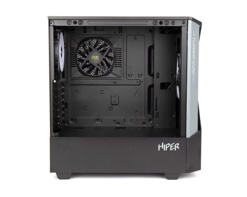 Корпус CASE HIPER CC BG черный без БП ATX 2x120mm 1x140mm 2xUSB3.0 audio bott PSU