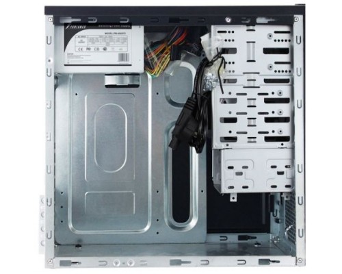 Корпус ES863BK  PM-450ATX  U2*2+A(HD)+USB 3.1 TypeC, additional HDD cage, P-lock, SGCC 0.5mm  [6178849]