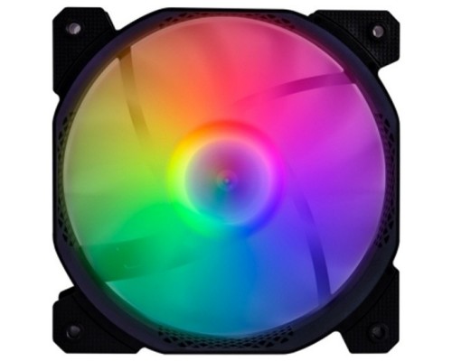 Вентилятор 1STPLAYER F1 Black / 120mm, LED 5-color, 1000rpm, 3pin / F1-BK / bulk