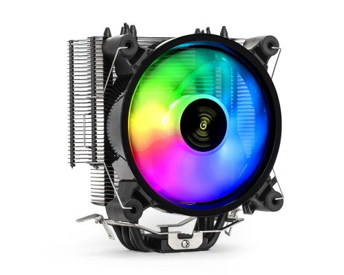 Кулер Exegate EX293667RUS ExeGate Dark Magic EXX400V2-PWM.RGB Al+Cu, черное покрытие, 4 тепл.трубки, LGA775/1150/1151/1155/1156/1200/1700/AM2/AM2+/AM3/AM3+/AM4/FM1/FM2/754/939/940, TDP 140W, Fan120m