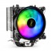 Кулер Exegate EX293667RUS ExeGate Dark Magic EXX400V2-PWM.RGB Al+Cu, черное покрытие, 4 тепл.трубки, LGA775/1150/1151/1155/1156/1200/1700/AM2/AM2+/AM3/AM3+/AM4/FM1/FM2/754/939/940, TDP 140W, Fan120m