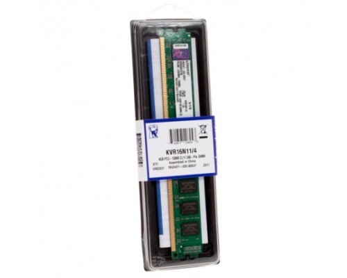 Модуль памяти Kingston DDR3 DIMM 4GB (PC3-12800) 1600MHz KVR16N11/4 16 chips