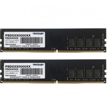 Модуль памяти DDR4 2x8Gb 3200MHz Patriot PSD416G3200K Signature RTL PC4-25600 CL22 DIMM 288-pin 1.2В single rank                                                                                                                                          