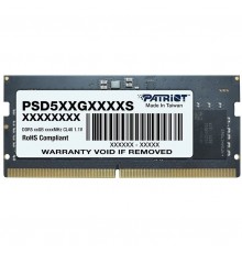 Модуль памяти DDR5 16Gb 4800MHz Patriot PSD516G480081S RTL PC5-38400 CL40 SO-DIMM 260-pin 1.1В dual rank                                                                                                                                                  
