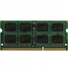 Модуль памяти QUMO DDR3 SODIMM 8GB QUM3S-8G1600C11L PC3-12800, 1600MHz, 1.35V OEM/RTL                                                                                                                                                                     