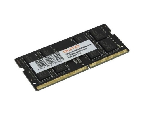 Модуль памяти QUMO DDR4 SODIMM 16GB QUM4S-16G2400P16 PC4-19200, 2400MHz OEM/RTL