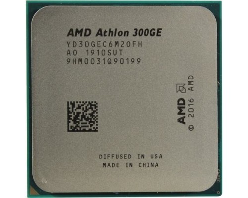 Процессор CPU AMD Athlon 300 PRO 300GE OEM (YD300BC6M2OFH) (3.4GHz,5MB,35W,AM4) tray, with Radeon Vega Graphics