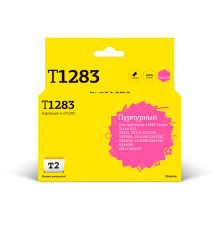 T2 C13T12834010 Картридж  (IC-ET1283) для  EPSON Stylus S22/SX125/SX130/SX420W/Office BX305F пурпурный с чипом                                                                                                                                            