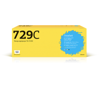 T2 Cartridge 729  Картридж (TC-C729C) для Canon i-SENSYS LBP7010C/HP LJ Pro CP1025 (1000 стр.) Голубой, с чипом                                                                                                                                           