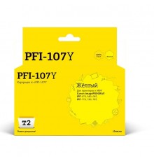T2 PFI-107Y  Картридж струйный для Canon imagePROGRAF iPF-670/680/685/770/780/785, желтый                                                                                                                                                                 