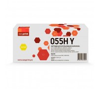 Easyprint  Cartridge 055HY Картридж для Canon i-Sensys LBP663/664/MF742/744/HP CLJ Pro M454/455/479/480 (6000 стр.) желтый, БЕЗ ЧИПА                                                                                                                      