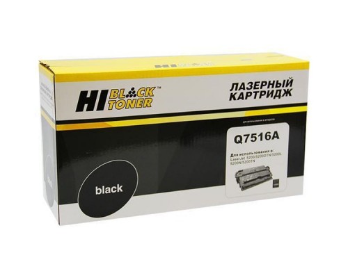 Hi-Black Q7516A Картридж для LaserJet 5200/5200n/5200tn/5200dtn (12000 стр.) с чипом