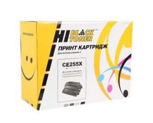 Hi-Black CE255X  Картридж для принтеров  LaserJet P3015, черный, 12500 стр.