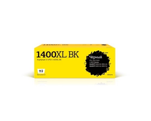 T2  PGI-1400XL BK Картридж (IC-CPGI-1400XL BK) струйный для Canon MAXIFY MB2040/MB2140/MB2340/MB2740, черный