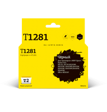 T2 C13T12814010 Картридж (IC-ET1281) для  EPSON Stylus S22/SX125/SX130/SX420W/Office BX305F черный с чипом                                                                                                                                                