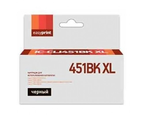 Easyprint CLI-451BK XL Картридж IC-CLI451BK XL для Canon PIXMA iP7240/MG5440/6340, черный, с чипом