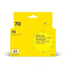 T2 C9454A Картридж (IC-H9454) №70 для HP Designjet Z2100/Z3100/Z3200/Z5200/Z5400, желтый, с чипом, пигментный                                                                                                                                             