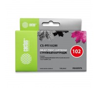 CACTUS PFI-102M Картридж струйный для Canon iPF500/iPF600/iPF700/ MFP M40/iPF765/LP17/LP24, пурпурный (130мл)                                                                                                                                             