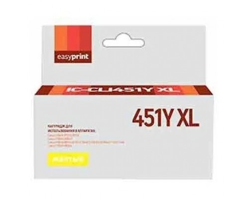 Easyprint CLI-451Y XL  Картридж IC-CLI451Y XL для Canon PIXMA iP7240/MG5440/6340, желтый, с чипом