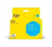 T2  F9J76A  Картридж № 727  (IC-HF9J76A) для HP Designjet T920/T930/T1500/T1530/T2500/T2530, голубой, с чипом                                                                                                                                             