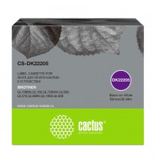 Картридж ленточный Cactus CS-DK22205 черный для Brother P-touch QL-500, QL-550, QL-700, QL-800                                                                                                                                                            