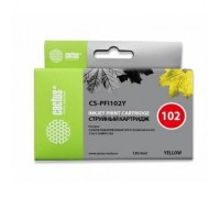 CACTUS PFI-102Y Картридж струйный для Canon iPF500/iPF600/iPF700/ MFP M40/iPF765/LP17/LP24, желтый (130мл)                                                                                                                                                