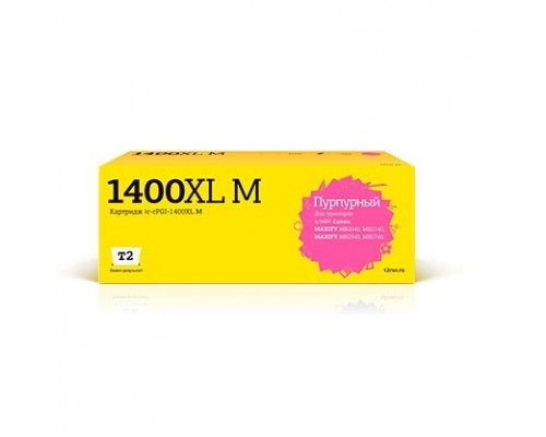 T2  PGI-1400XL M Картридж (IC-CPGI-1400XL M) струйный для Canon MAXIFY MB2040/MB2140/MB2340/MB2740, пурпурный