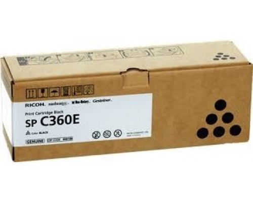 Ricoh Принт-картридж SP C360E черный SPC360/361, (2500 страниц) (408188)