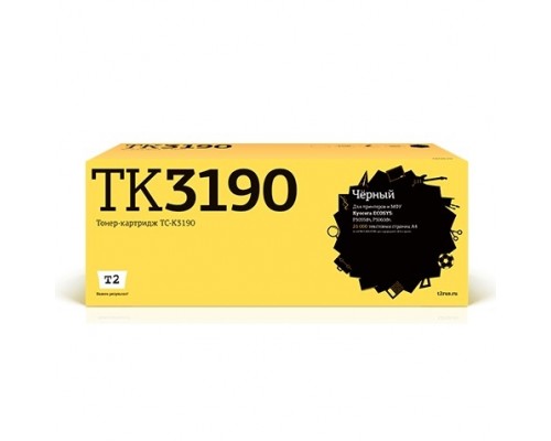 T2 TK-3190 Картридж (TC-K3190) для Kyocera для ECOSYS  P3055dn/3060dn (25000k), с чипом