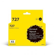 T2  C1Q12A  Картридж № 727  (IC-HC1Q12A) для HP Designjet T920/T930/T1500/T1530/T2500/T2530, матовый черный, с чипом                                                                                                                                      