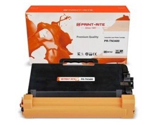 Картридж лазерный Print-Rite [PR-TN3480] TFB557BPU1J черный (8000стр.) для Brother DCP L5500DN/L6600DW