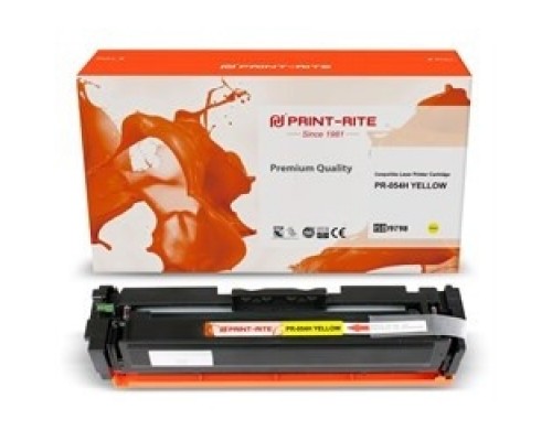 Картридж лазерный Print-Rite [PR-054H YELLOW]  TFCA08YPU1J  желтый (2300стр.) для Canon LBP 621Cw/623Cdw/641Cw/643Cdw