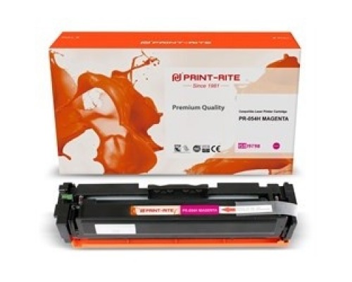 Картридж лазерный Print-Rite [PR-054H MAGENTA]  TFCA07MPU1J  Magenta пурпурный (2300стр.) для Canon LBP 621Cw/623Cdw/641Cw/643Cdw