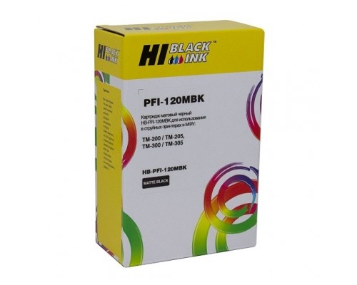 Hi-Black  PFI-120MBK  Картридж струйный для Canon TM-200/205/300/305, matte black