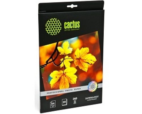 Cactus CS-HGA426020 Фотобумага Professional суперглянцевая А4 260 г/м2 20 листов