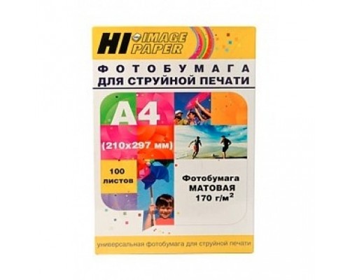 Hi-Black A2118 Фотобумага матовая односторонняя, (Hi-Image Paper) A4, 170 г/м2, 100 л.