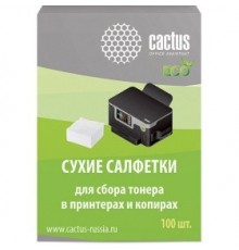 CACTUS Салфетки CS-P2003E для сбора тонера 100шт сухих                                                                                                                                                                                                    