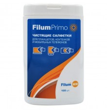Filum Primo Салфетки для планшетов, ноутбуков и мобильных телефонов, 100 шт (CLN-T1005)                                                                                                                                                                   