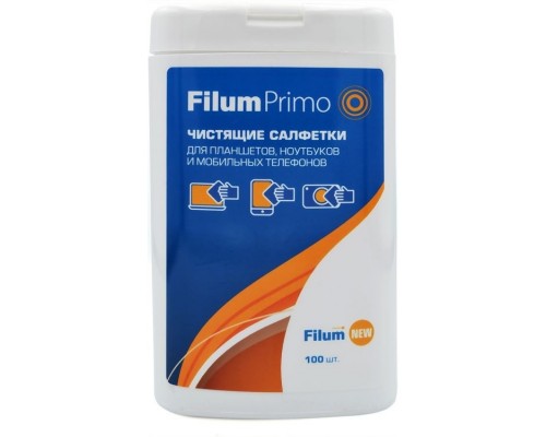 Filum Primo Салфетки для планшетов, ноутбуков и мобильных телефонов, 100 шт (CLN-T1005)