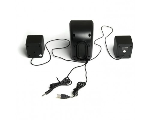 Dialog Colibri AC-202UP BLACK-WHITE - колонки 2.1, 11W RMS, черные, питание от USB