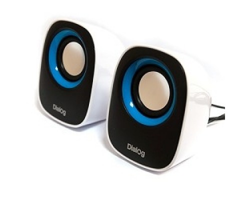 Dialog Colibri AC-06UP BLACK-WHITE акустические колонки 2.0, 6W RMS, питание от USB