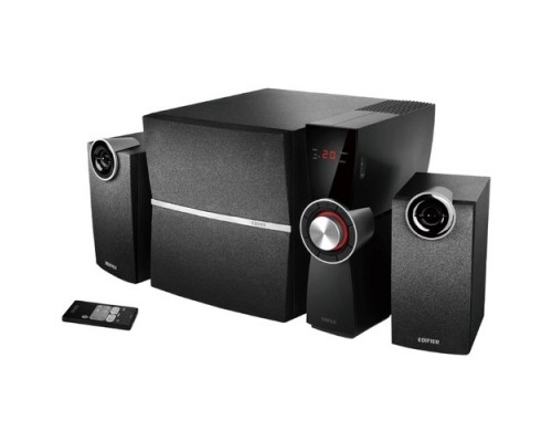 Edifier C2XD Black 2 сат. + сабвуфер, 35W + 2x9W RMS, 48-20000Гц, дерево, беспроводной пульт Ду, цифровой вход