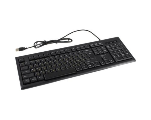 Клавиатура Gembird KB-8354U-BL  USB, черный, 104 клавиши, кабель 1,45м
