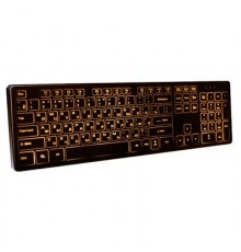 Dialog Katana Клавиатура KK-ML17U BLACK  - Multimedia, с янтарной подсветкой клавиш, USB, черная                                                                                                                                                          