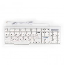 Клавиатура Gembird KB-8354U,USB, бежевый/белый, 104 клавиши, кабель 1,45м                                                                                                                                                                                 