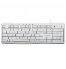 Клавиатура Gembird KB-8430M,USB, белый, 113 клавиш, 9 кнопок управления мультимедиая, кабель 1,5м                                                                                                                                                         